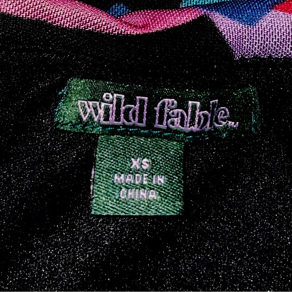 *Never worn*NWOT* Wild Fable multicolor 80s style mesh fitted mini skirt size XS - Picture 5 of 5
